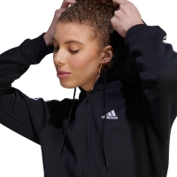 Bluza 's adidas Essentials 3-Stripes Full-Zip black HZ5743 dama