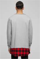 Long Flanell Bottom Open Edge Crewneck Urban Classics