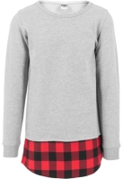 Long Flanell Bottom Open Edge Crewneck Urban Classics