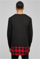 Long Flanell Bottom Open Edge Crewneck Urban Classics