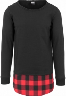 Long Flanell Bottom Open Edge Crewneck Urban Classics