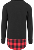 Long Flanell Bottom Open Edge Crewneck Urban Classics