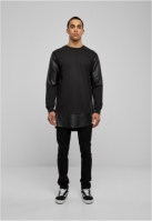 Long Zipped piele Imitation Crewneck Urban Classics