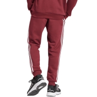 Bluza Pantalon men's adidas Essentials 3-Stripes Tapered Cuff burgundy JG5951