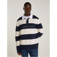 Blug Camasa Tommy Regular Club Striped Linear Rugby Tommy Jeans