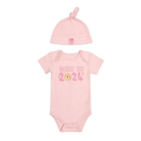 Hello World 2024 Bodysuit and Hat Set bebelus fetita