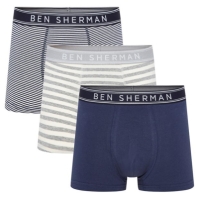 Lenjerie intima Ben Sherman Sherman 3 Pack Pattern Kier