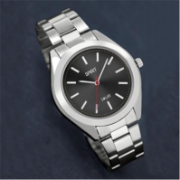 Spirit Spirit Gents Silver Bracelet Black Sunray Dial Watch