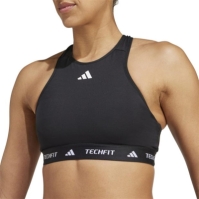 adidas TECHFIT Medium Support High Neck Sports Bra dama