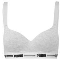 's sports bra Puma Padded Top 1P Hang gray 907863 03 dama