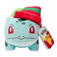 Pokemon Bulbasaur Plush with Striped Hat - 8-Inch Bulbasaur Plush with Unique Accessory