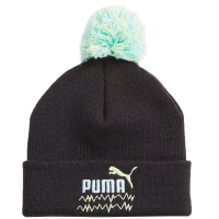 's hat Puma Mixmatch Pom Pom black 024798 01 copil