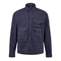 CP Company Organic Gabardine Buttoned Utility Overshirt