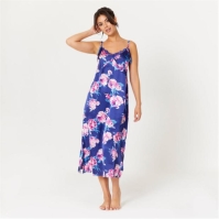 Rochie Be You You Floral Satin Maxi Night