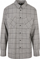 Camasa Long Oversized Checked Greyish Urban Classics