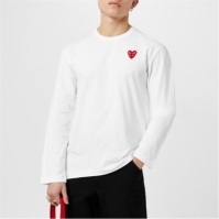 Camasa Maneca Lunga COMME DES GARCONS PLAY Embroidered Hearts