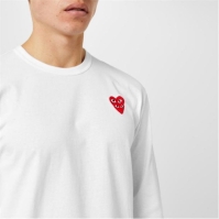 Camasa Maneca Lunga COMME DES GARCONS PLAY Embroidered Hearts