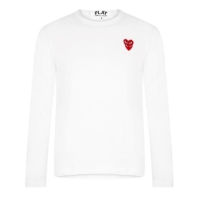 Camasa Maneca Lunga COMME DES GARCONS PLAY Embroidered Hearts