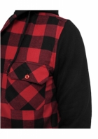 Camasa Hooded Checked Flanell Sweat Sleeve Urban Classics