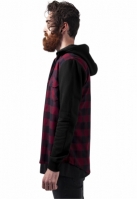 Camasa Hooded Checked Flanell Sweat Sleeve Urban Classics