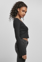 Cropped Rib Cardigan dama Urban Classics