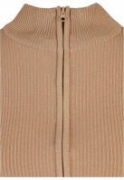 Cropped Rib Knit Zip Cardigan dama Urban Classics