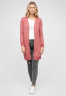 Longform Viskose Cardigan mit 2 seitl. Taschen