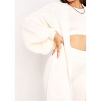 Missy Empire Balloon Sleeve Knitted Cardigan