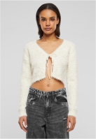 Tied Cropped Feather Cardigan dama Urban Classics