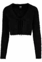 Tied Cropped Feather Cardigan dama Urban Classics