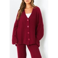 Missy Empire Chunky Knit Cardigan & Trouser Set