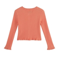 Studio Younger Ribbed Cardigan Coral fetita