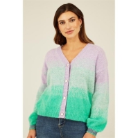 Yumi Yumi Green Ombre Relaxed Cardigan