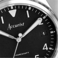 Accurist Stainless Steel Classic Analogue Quartz Watch barbat