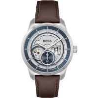 Ceas AUTOMATIC MAN BOSS 1513944 argintiu maro bleumarin albastru