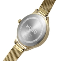 Hugo Plated Stainless Steel Fashion Analogue Quartz Watch