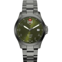 JDM Military I Gun Ip Green Dial Stainless Steel Sports Watch