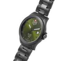 JDM Military I Gun Ip Green Dial Stainless Steel Sports Watch