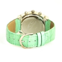 Ceas QUARTZ CHRONOTECH CT7284S-07 pentru Femei transparent verde argintiu