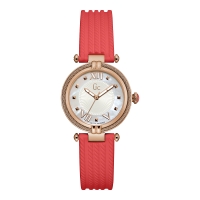 Ceas QUARTZ GUESS Y18007L1 pentru Femei roz auriu portocaliu alb