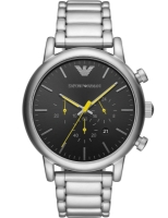 Ceas QUARTZ MAN ARMANI AR11324 argintiu negru