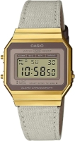 Ceas QUARTZ MAN CASIO A700WEGL-7AEF auriu bej maro