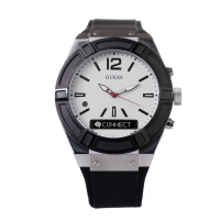 Ceas QUARTZ MAN GUESS C0001G4 argintiu negru alb