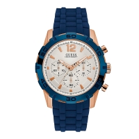 Ceas QUARTZ MAN GUESS W0864G5 roz albastru alb