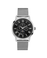 Ceas QUARTZ MAN GUESS W0871G1 argintiu negru