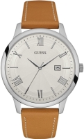 Ceas QUARTZ MAN GUESS W0972G1 argintiu maro alb