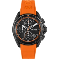 Ceas QUARTZ MAN HUGO BOSS 1513957 negru portocaliu