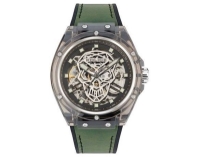 Ceas QUARTZ MAN POLICE PEWGR1592406 transparent verde gri