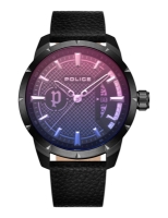 Ceas QUARTZ MAN POLICE PEWJB2226901 negru multicolor