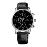 Ceas QUARTZ MAN TOMMY HILFIGER 1791401 argintiu negru